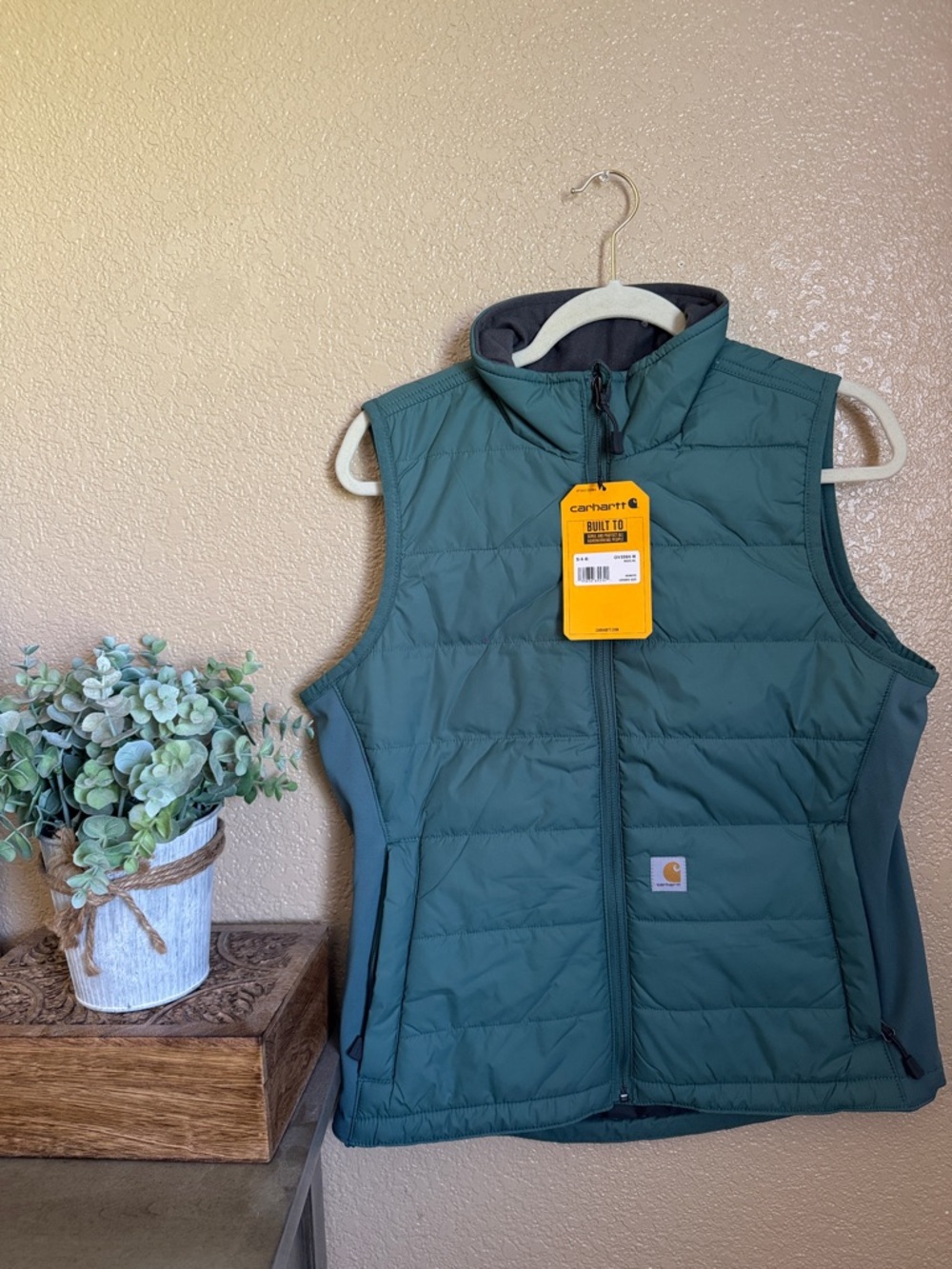 Carhartt Teal Quilted Insulated Vest
